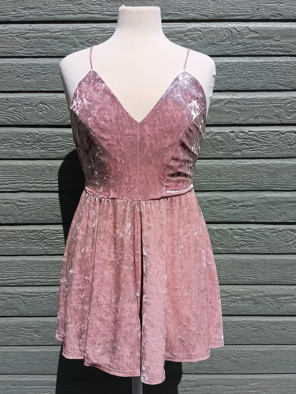 Forever 21 Pink Velvet Tank Romper